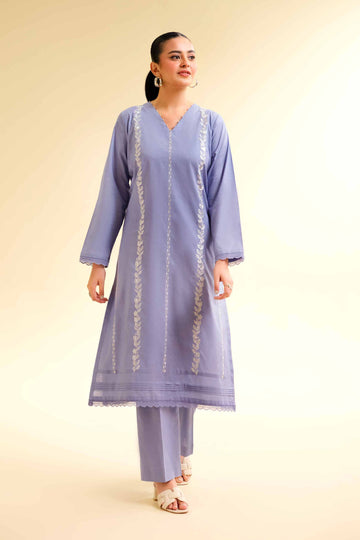 Nishat Linen 2 Piece - Dyed Embroidered Suit - 42501143 Online Shopping